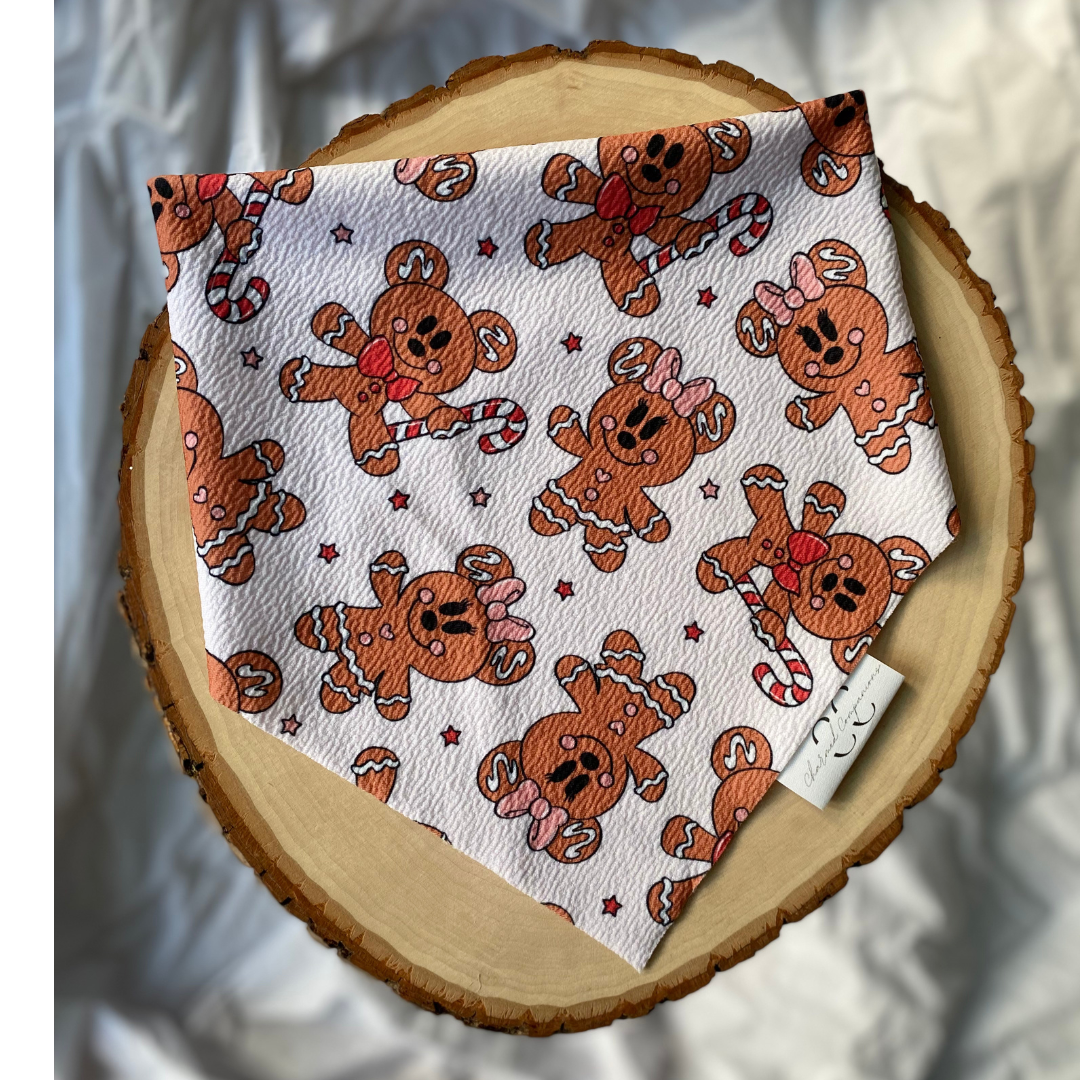 Gingerbread Cookie Dog Bandana