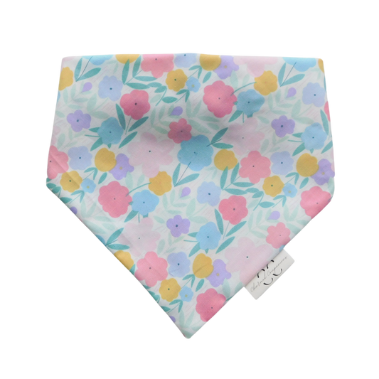Pastel Flowers Dog Bandana