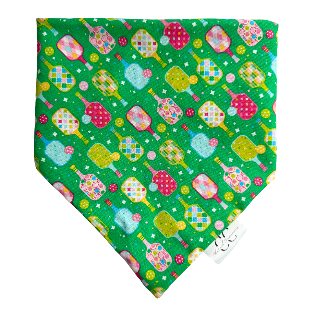 Pickleball Scrunchie Dog Bandana