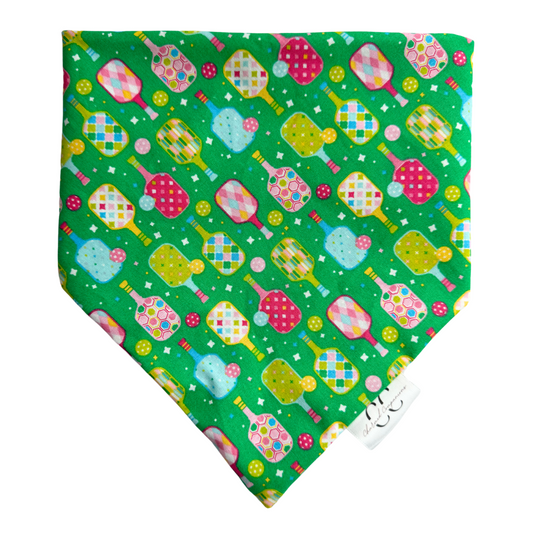 Pickleball Scrunchie Dog Bandana