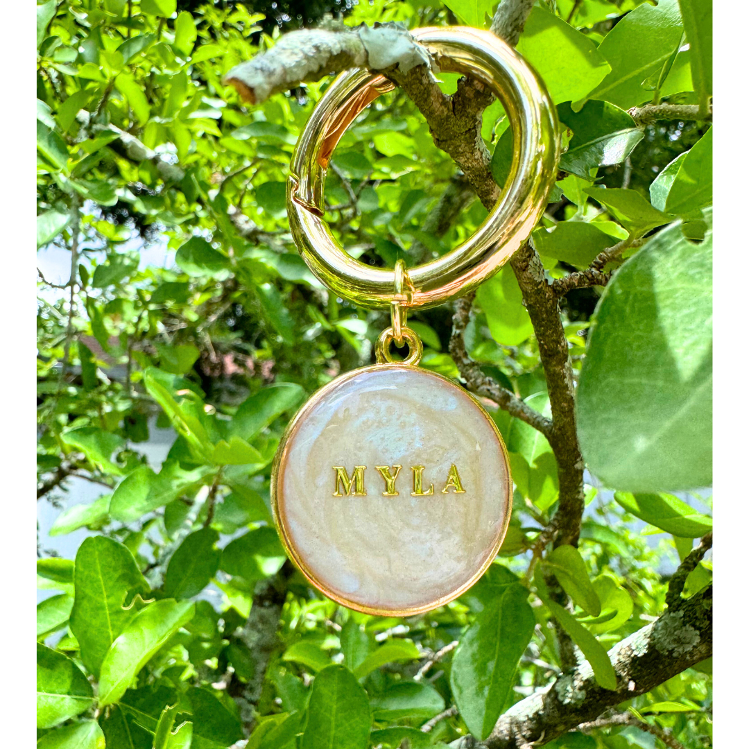 Blue Pearl Pet ID Tag