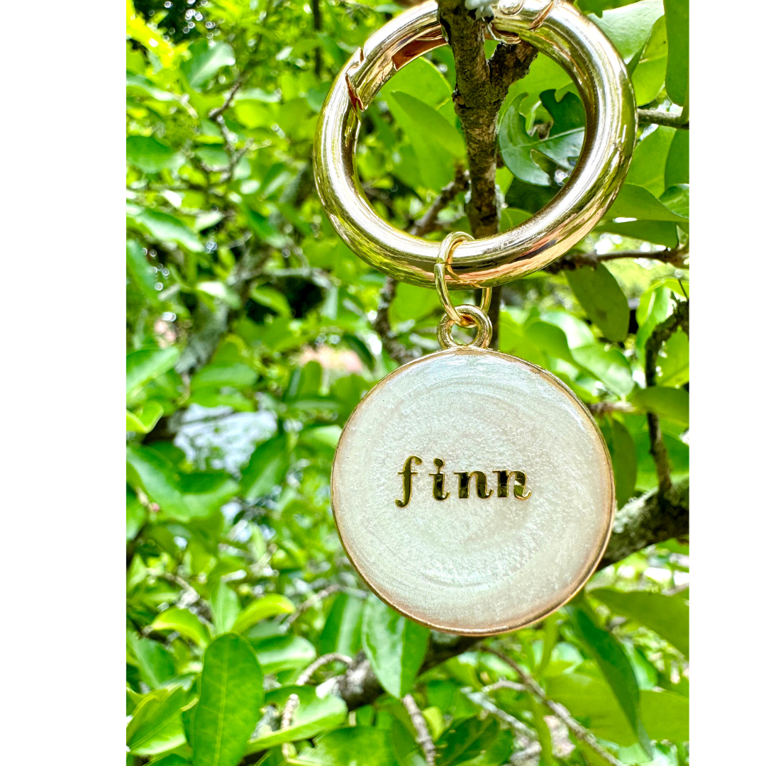 Green Pearl Pet ID Tag