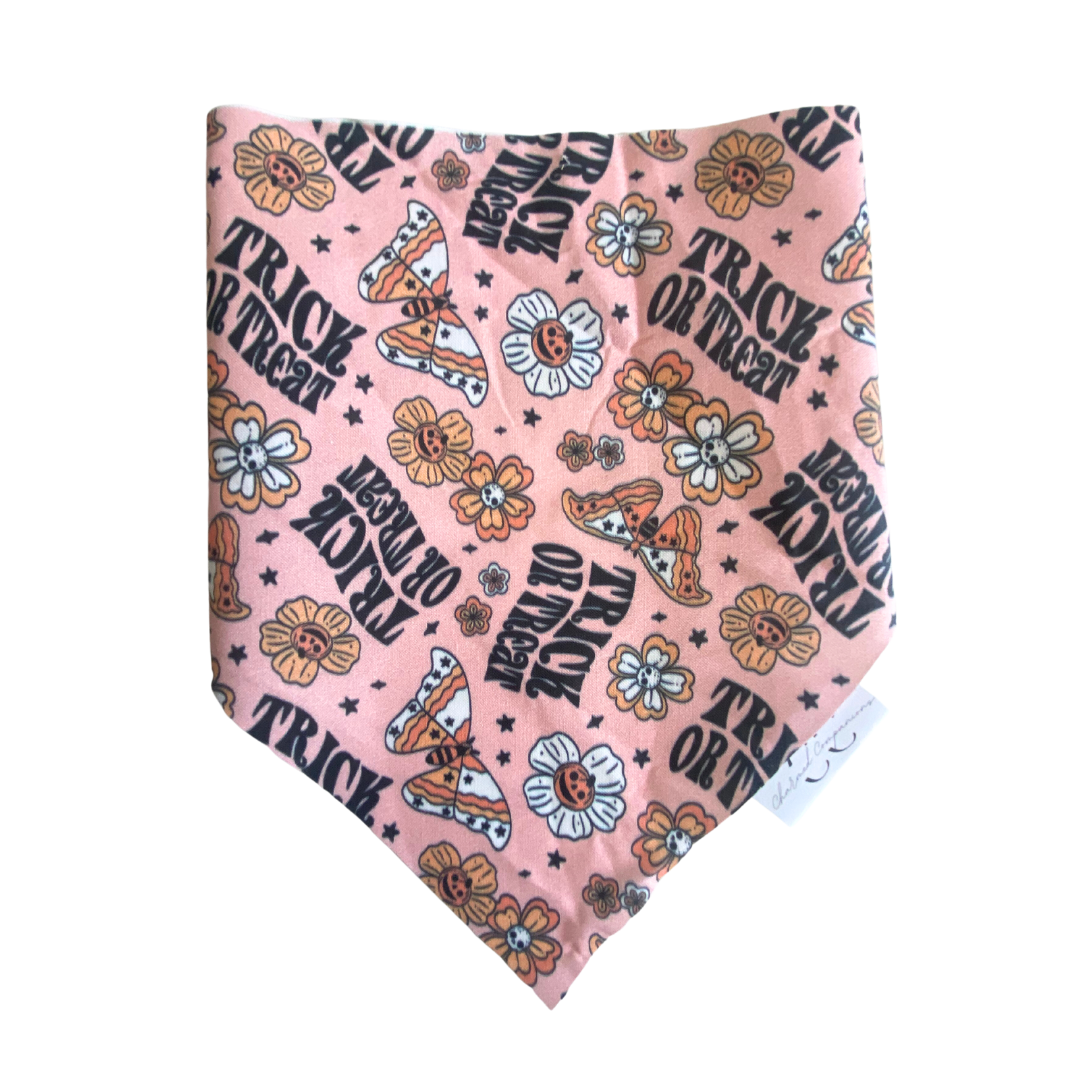 Boho Trick or Treat Dog Bandana