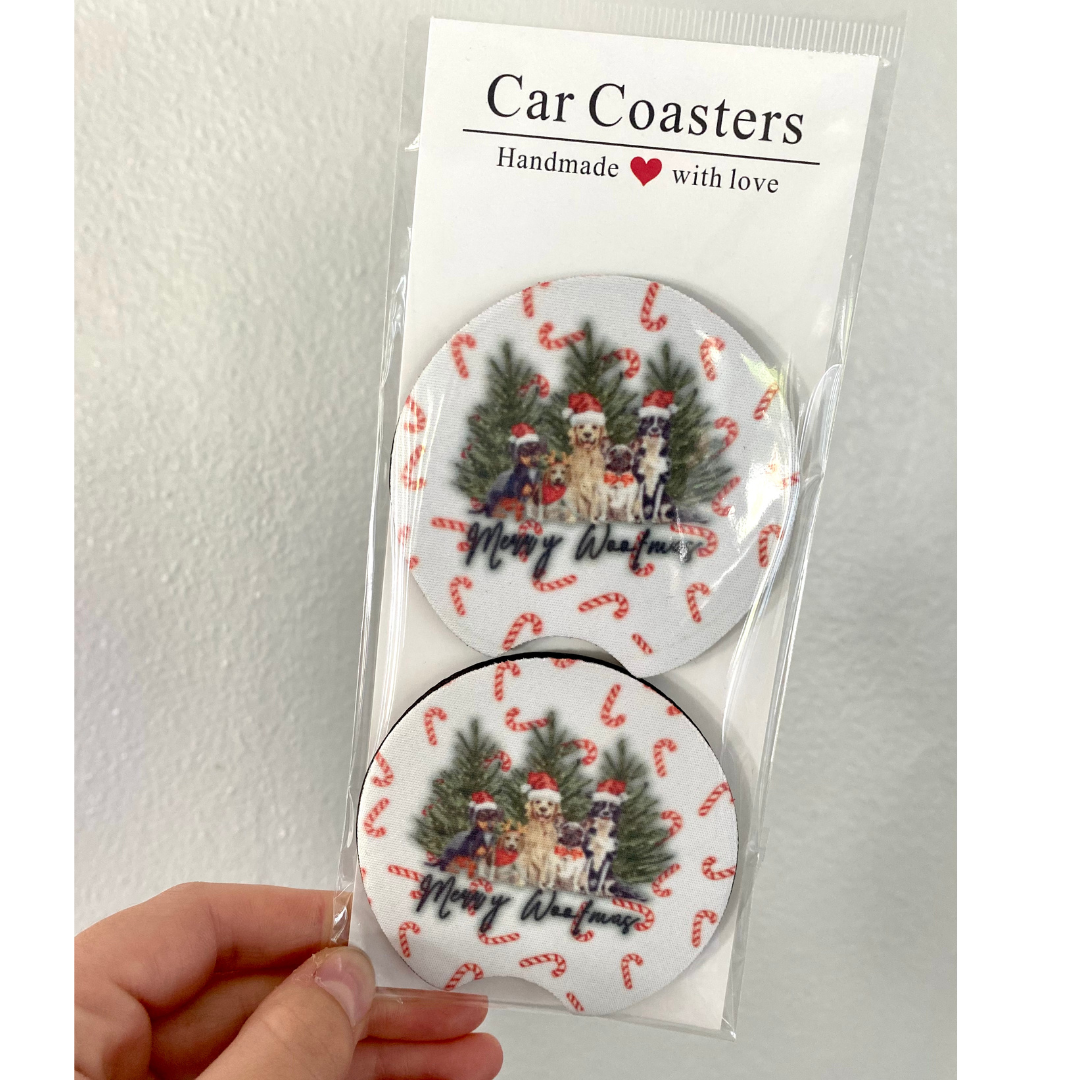 Dog Themed Car Coasters