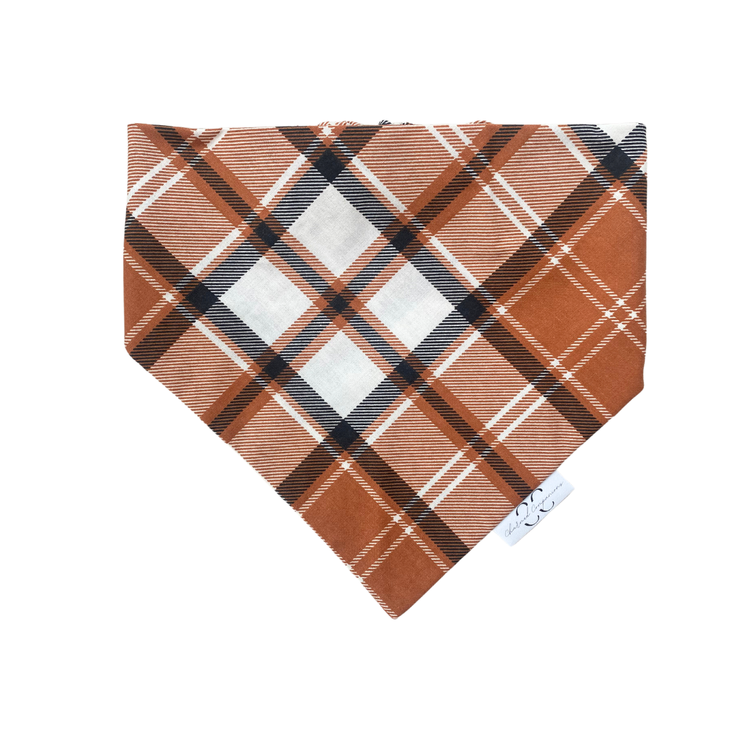 Classic Plaid Thanksgiving Dog Bandana