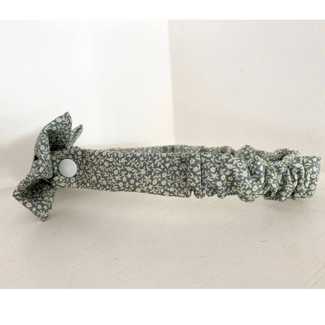 Blissful Sage Scrunchie Dog Bowtie