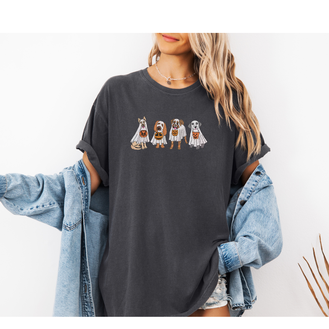 NEW Ghosty Dog Embroidered T-Shirt Version 2