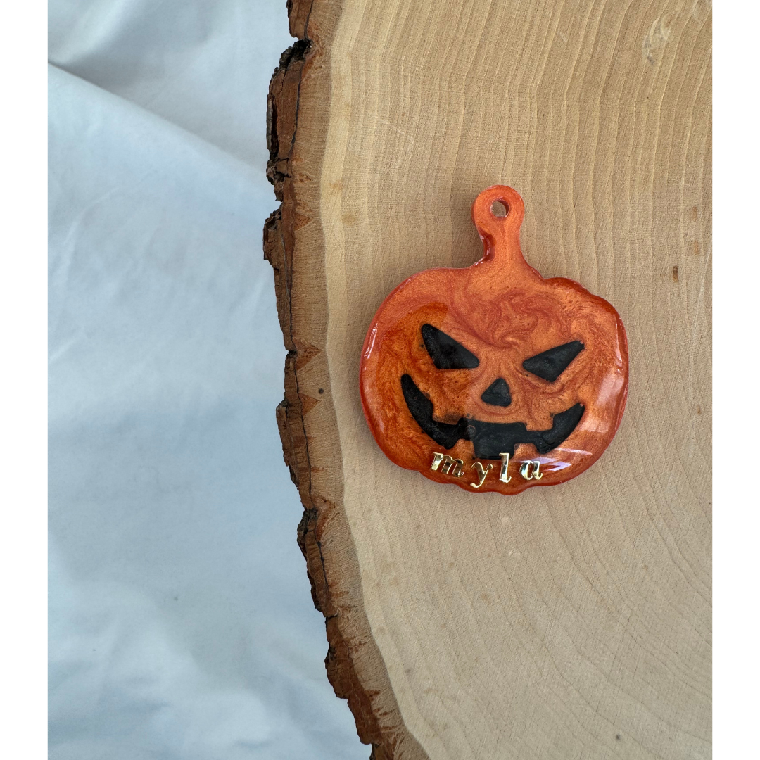 Jack'O'Lantern Pet ID Tag