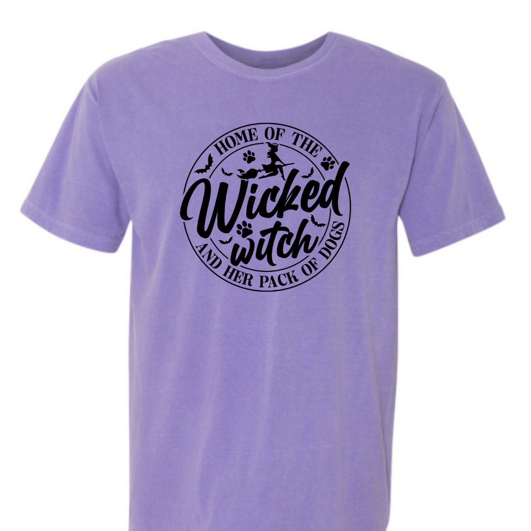Home of the Wicked Witch and Her Pack of Dogs T-Shirt