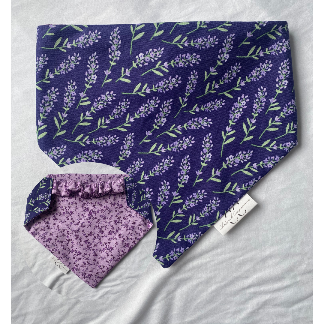 Lavender Haze Reversible Dog Bandana