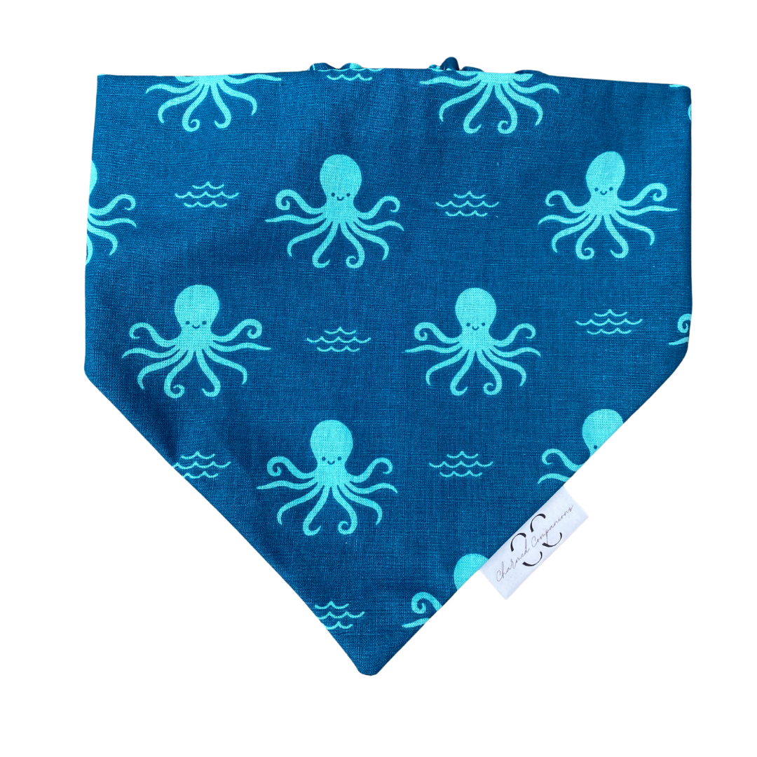 Octopus Scrunchie Dog Bandana