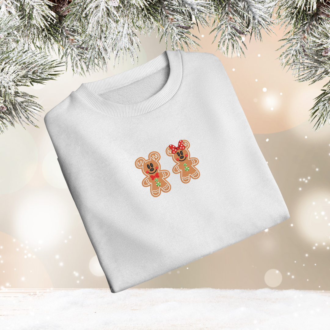 Gingerbread Cookie Embroidered Sweatshirt