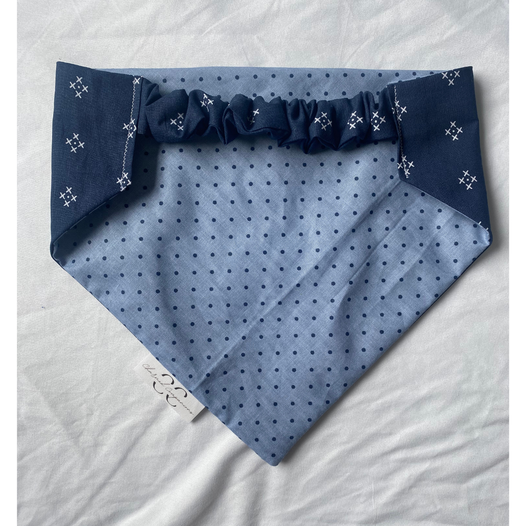 Blue Bliss Reversible Dog Bandana
