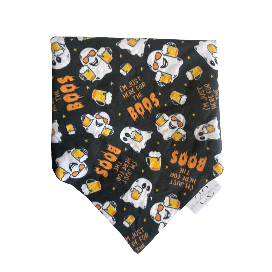 I'm Just Here for the Boos Dog Bandana