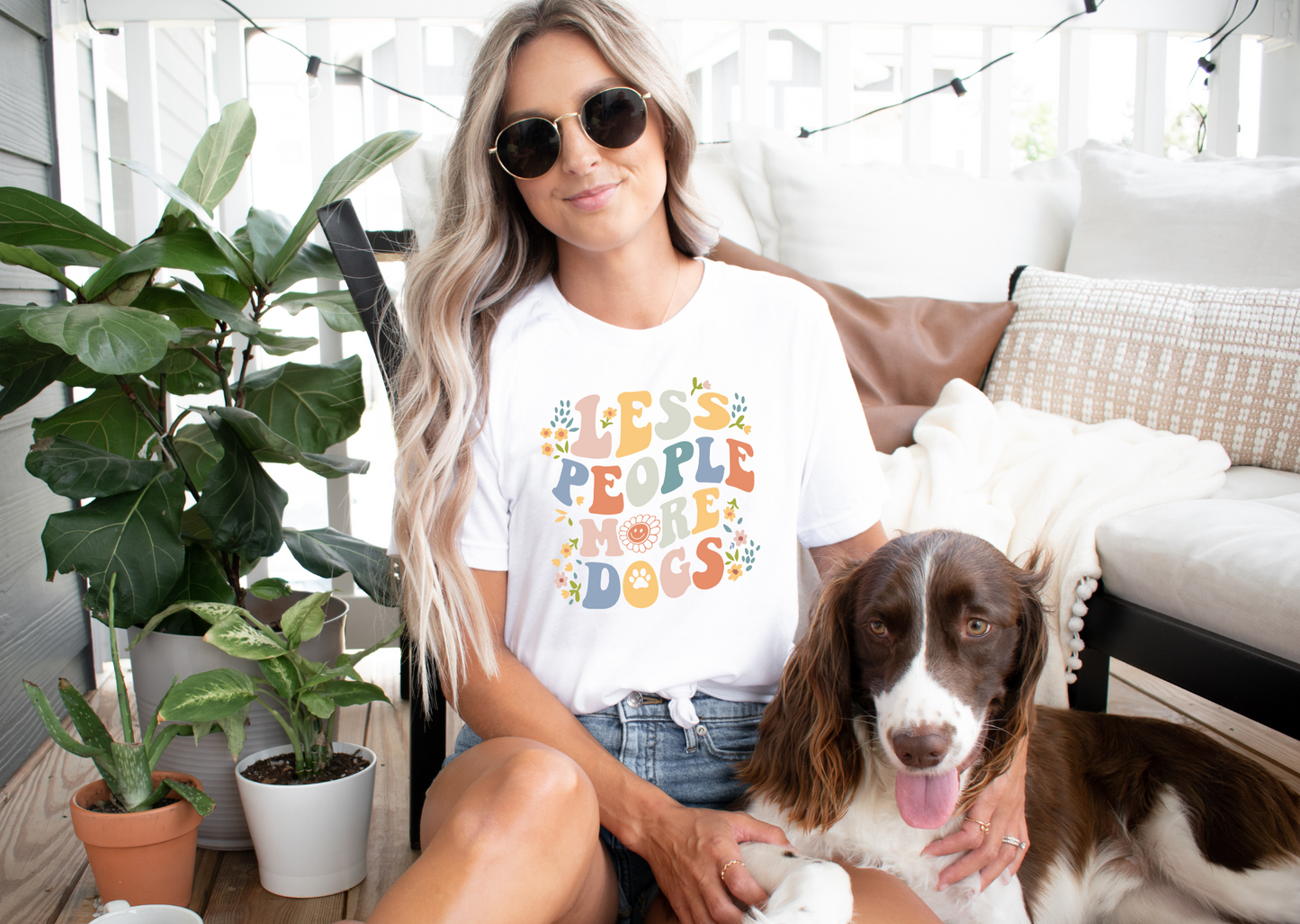 Less People More Dogs T-shirt