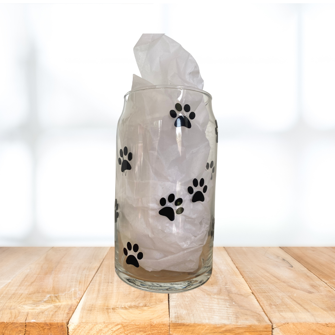Dog Mom Glass Can