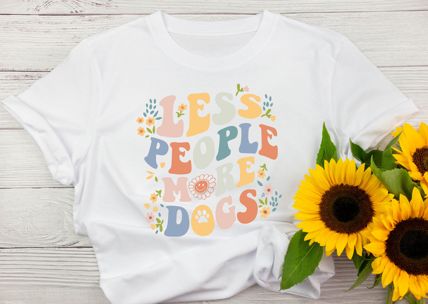 Less People More Dogs T-shirt