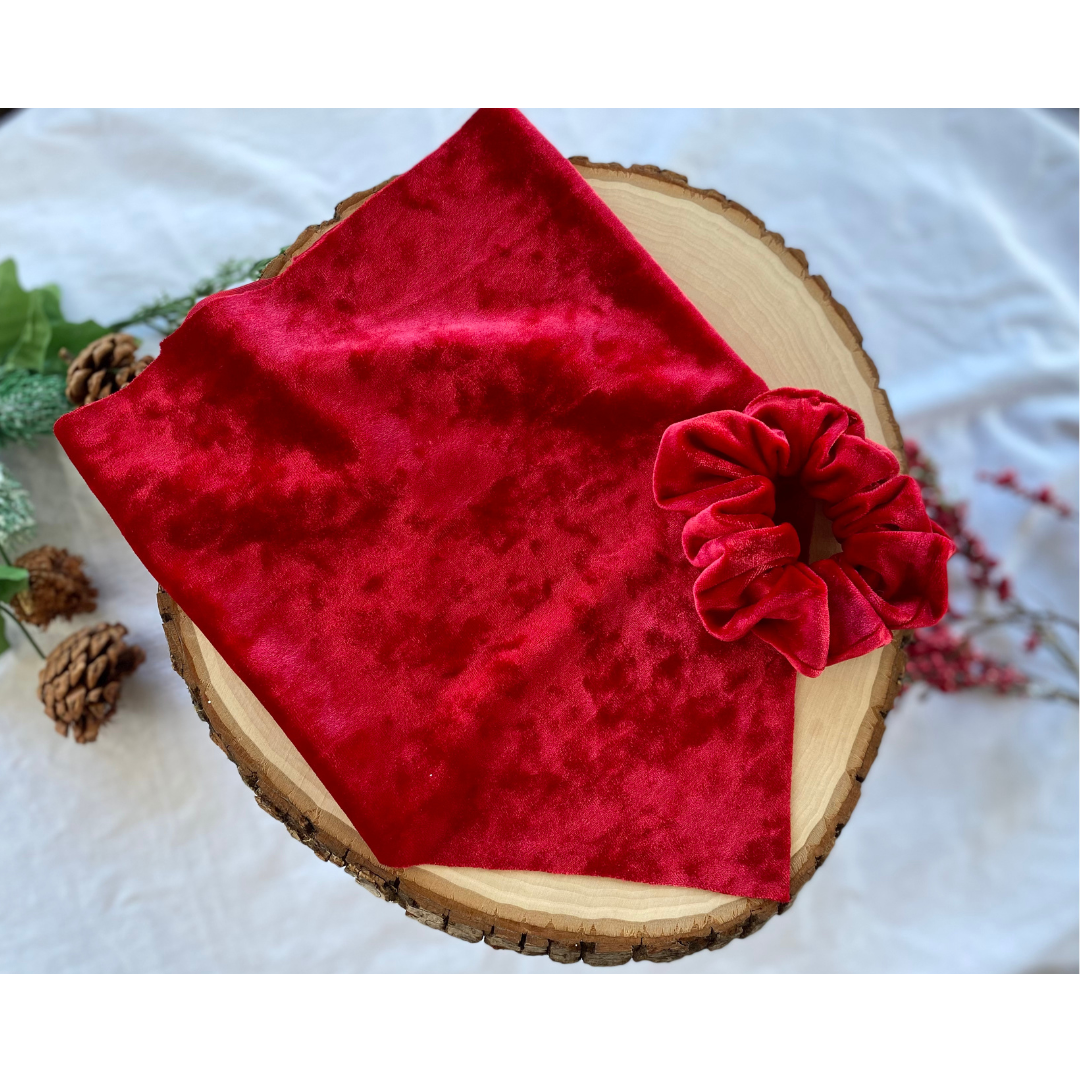 Red Velvet Dog Bandana