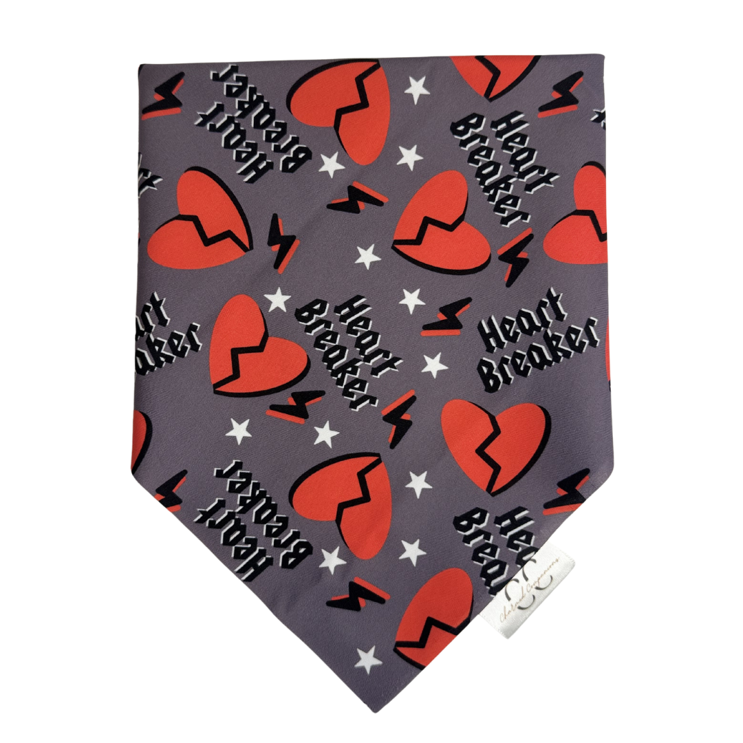 Heart Breaker Scrunchie Dog Bandana