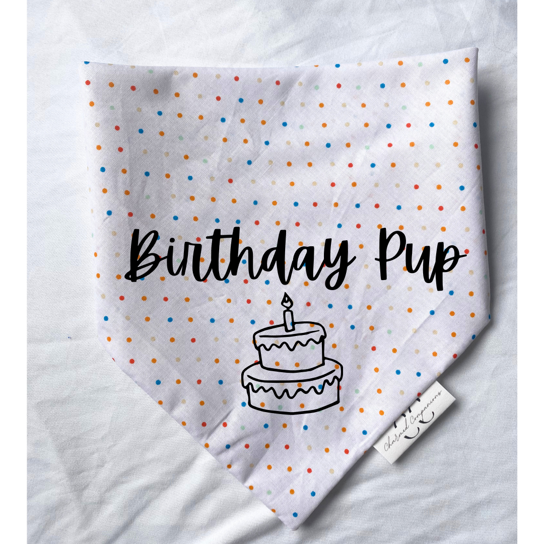 Birthday Pup Dog Bandana