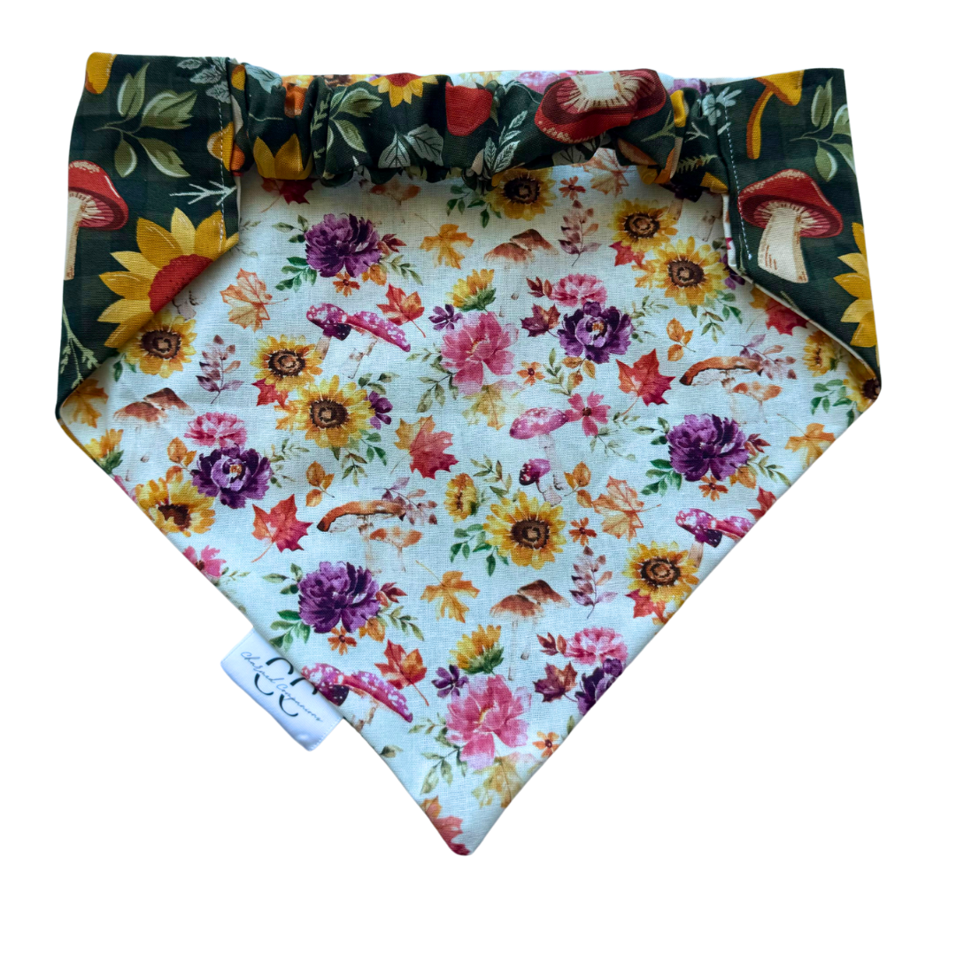 Autumn Garden Scrunchie Bandana