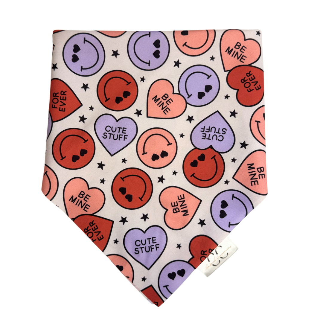 Be Mine Scrunchie Dog Bandana