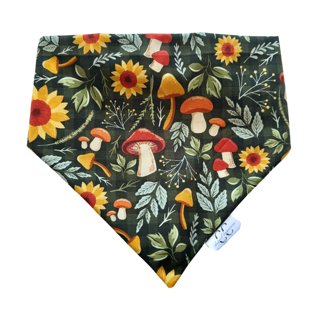 Autumn Garden Scrunchie Bandana