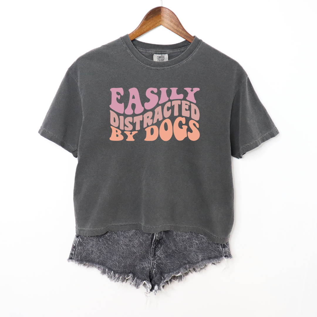 Easily Distracted By Dogs Boxy Tee