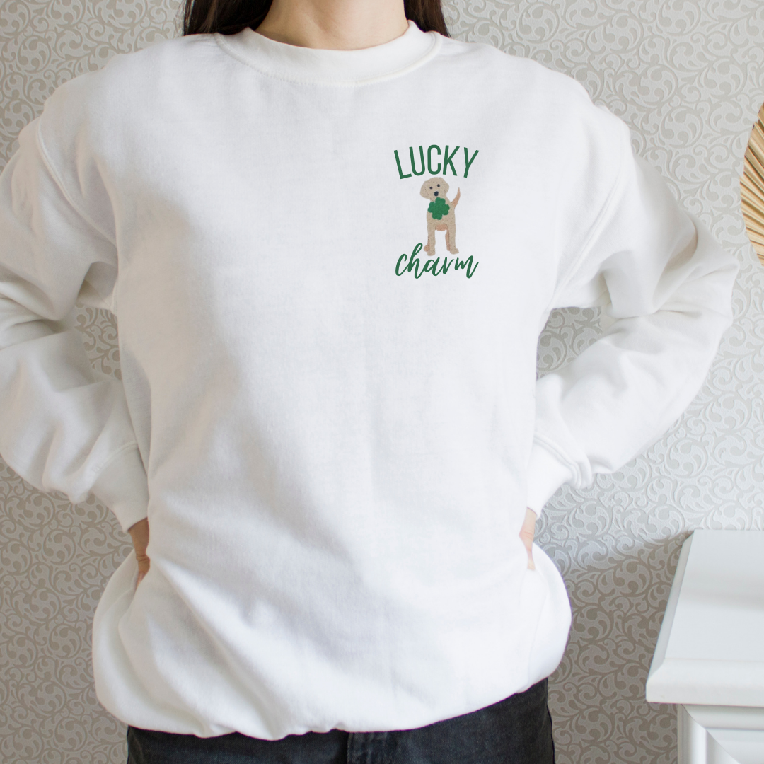 Lucky Charm Embroidered Sweatshirt