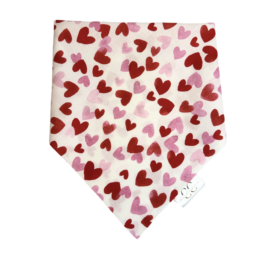 Paws and Kisses Scrunchie Dog Bandana