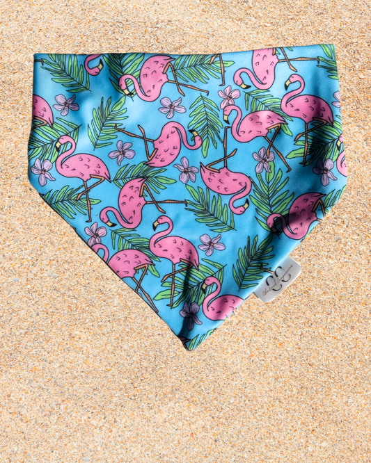 Sun-kissed Flamingo Scrunchie Dog Swimdana