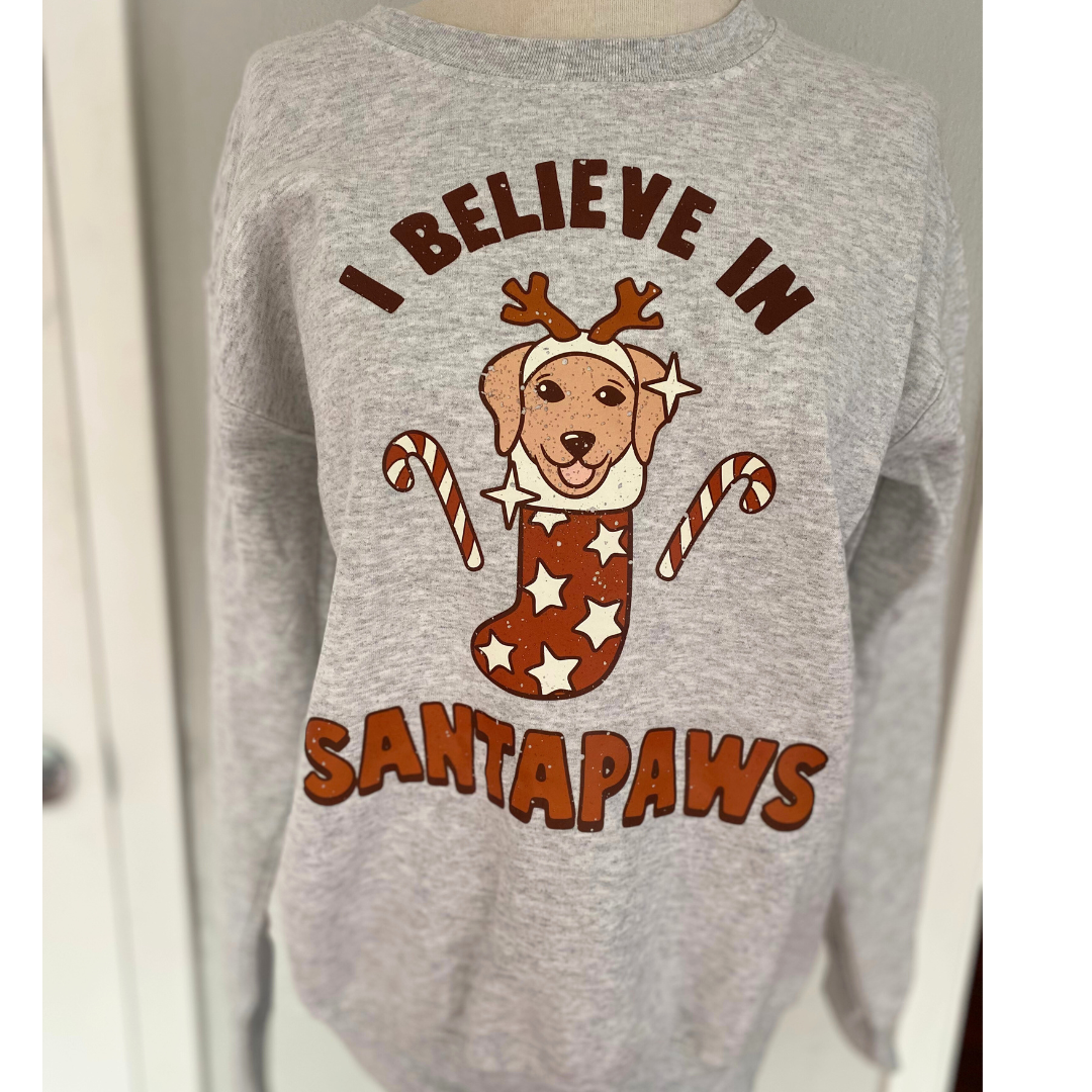 I Believe in Santapaws Sweatshirt