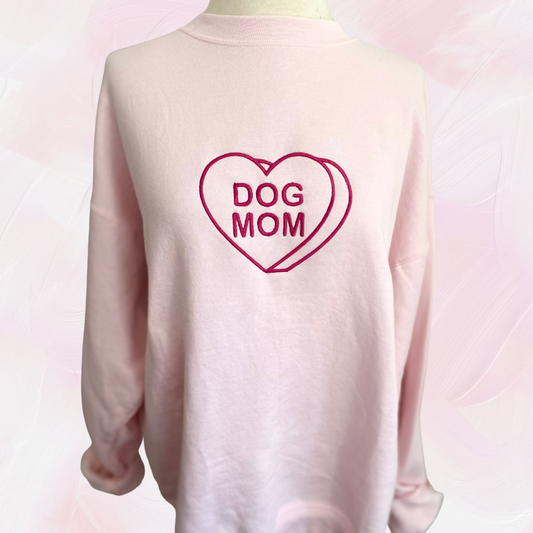 Candy Heart Embroidered Sweatshirt