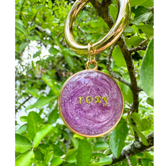 Royal Amethyst Pet ID Tag