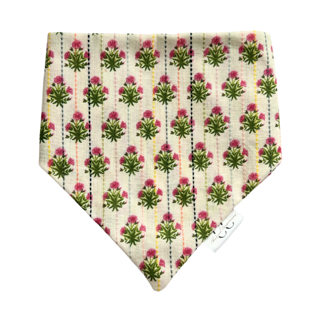 Cottage Core Scrunchie Dog Bandana