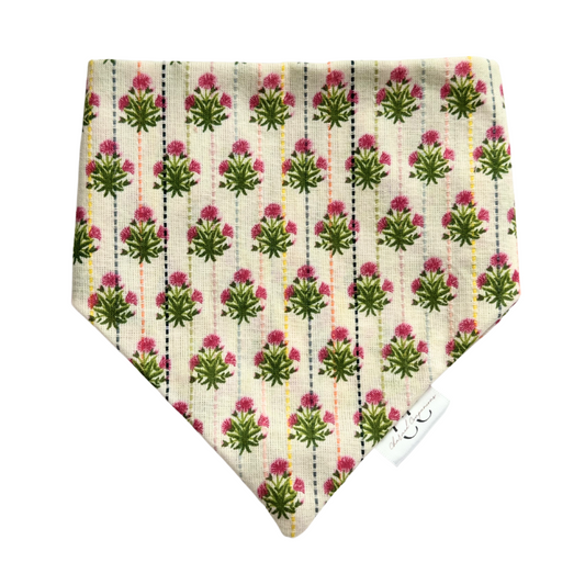 Cottage Core Scrunchie Dog Bandana