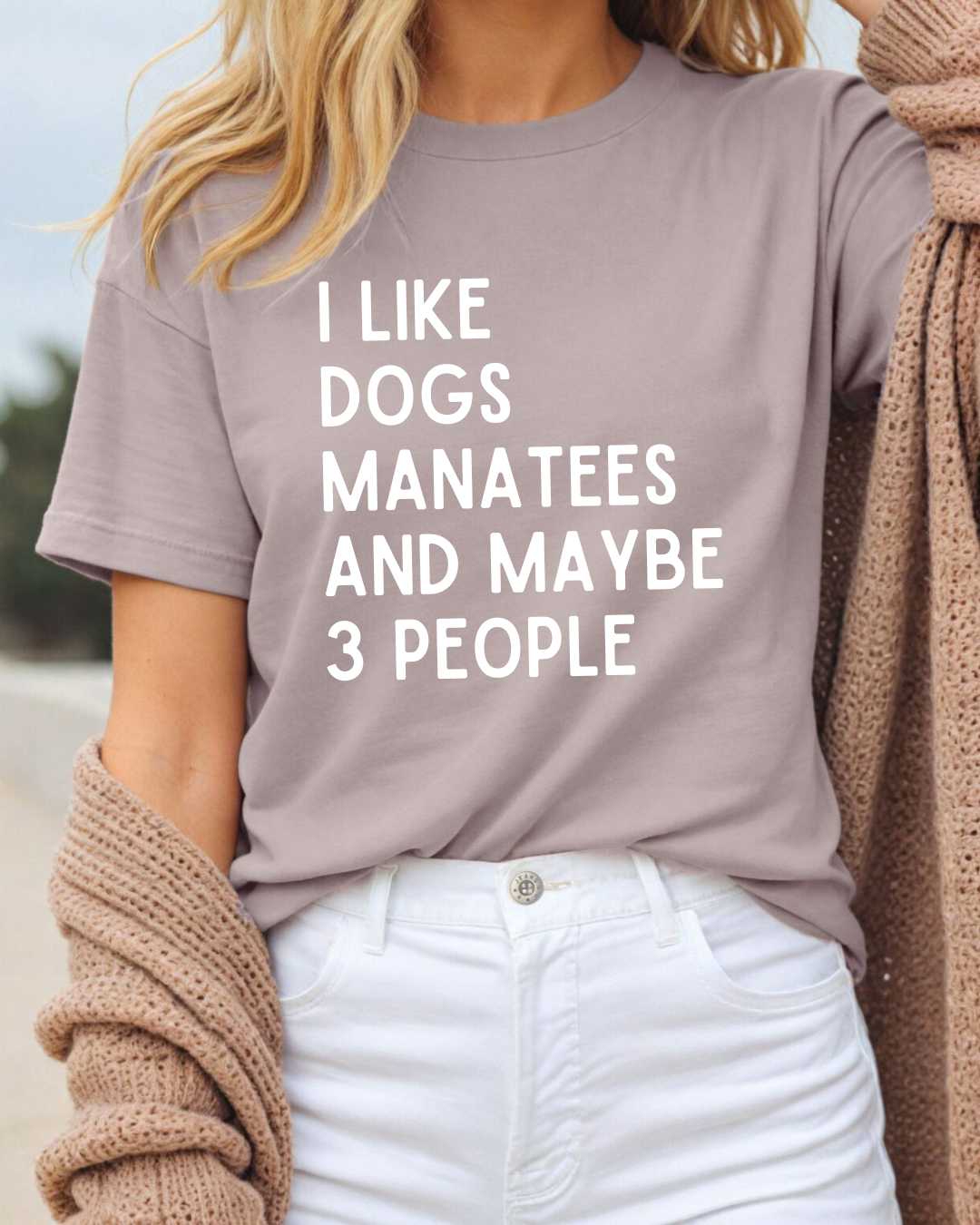 I like Dogs Manatees and maybe 3 People T-Shirt