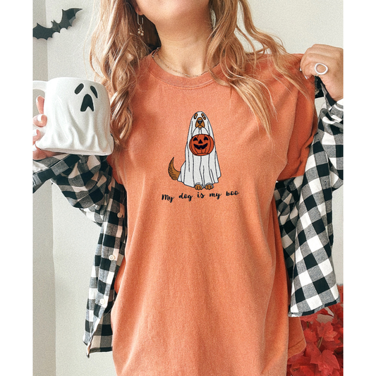 My Dog is My Boo Embroidered T-Shirt