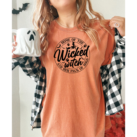 Home of the Wicked Witch and Her Pack of Dogs T-Shirt