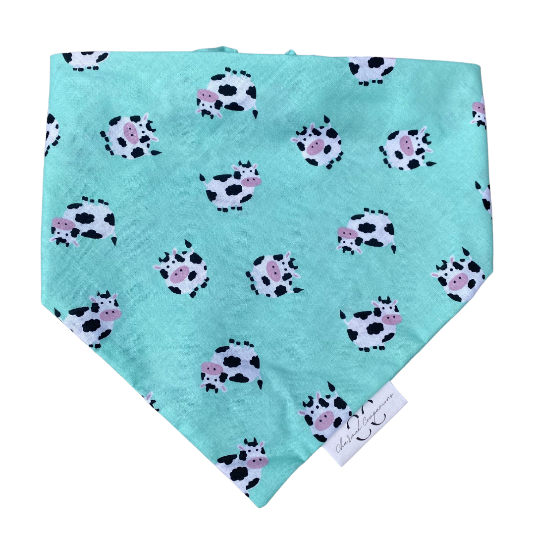 Mini Moos Scrunchie Dog Bandana