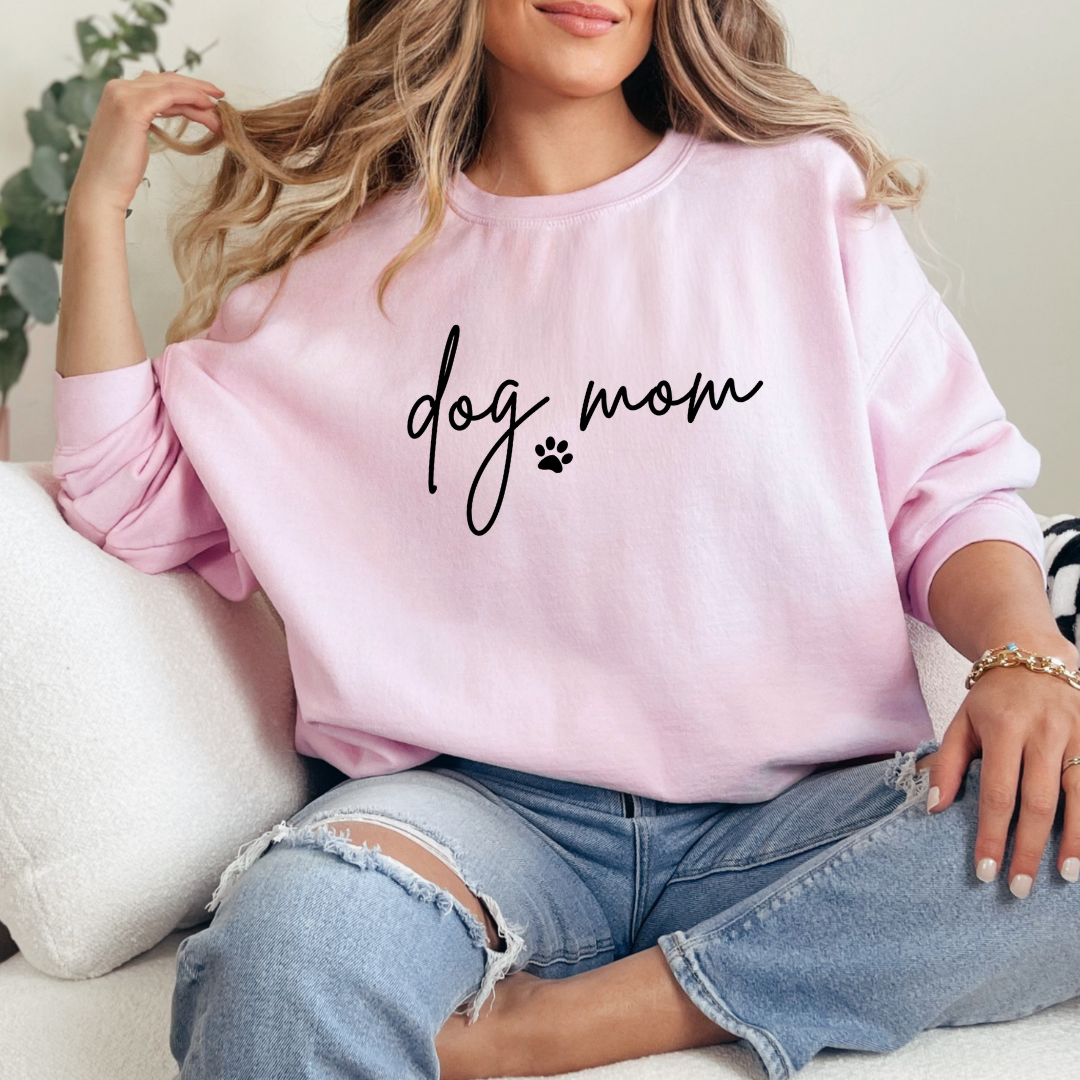 Dog Mom Script Sweatshirt