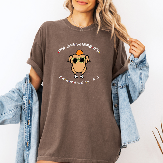 The One Where It's Thanksgiving Printed T-Shirt