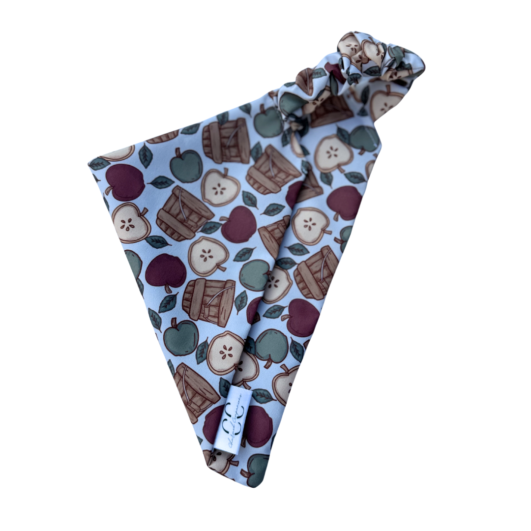 Apple Pickin' Scrunchie Dog Bandana