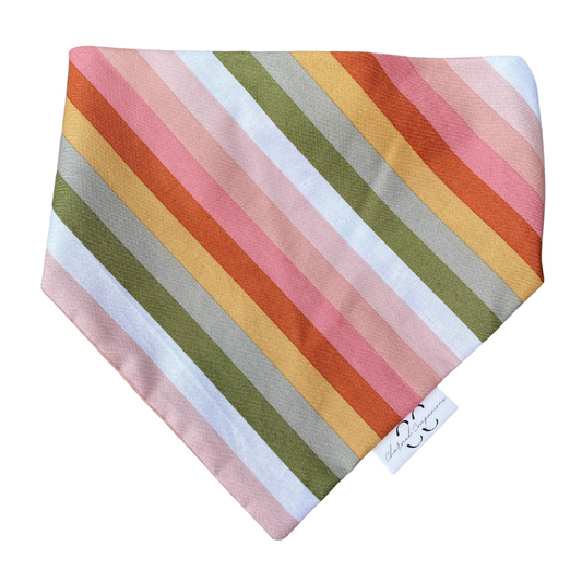 Classic Stripes Scrunchie Dog Bandana