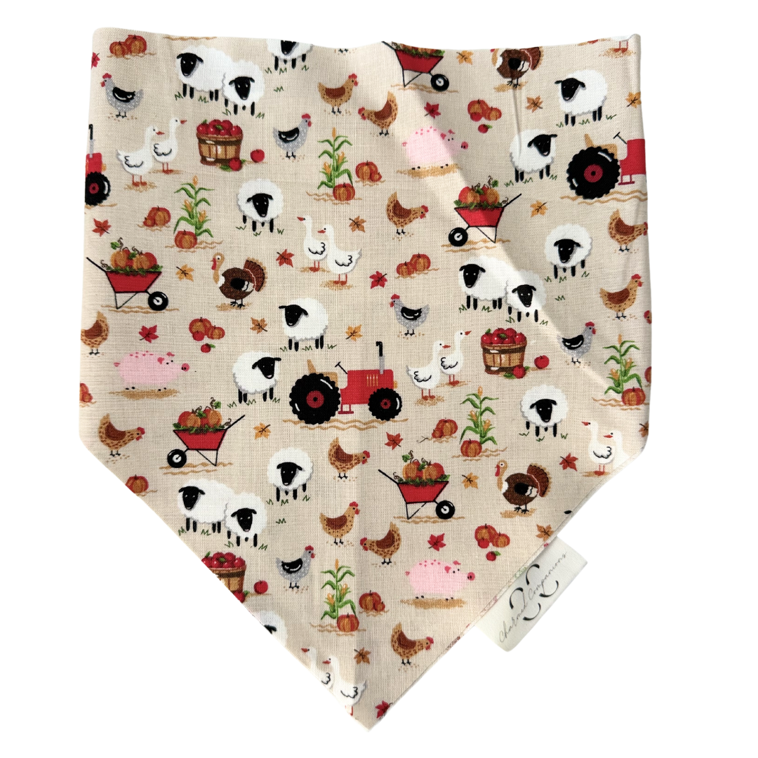 On the Farm Scrunchie Dog Bandana