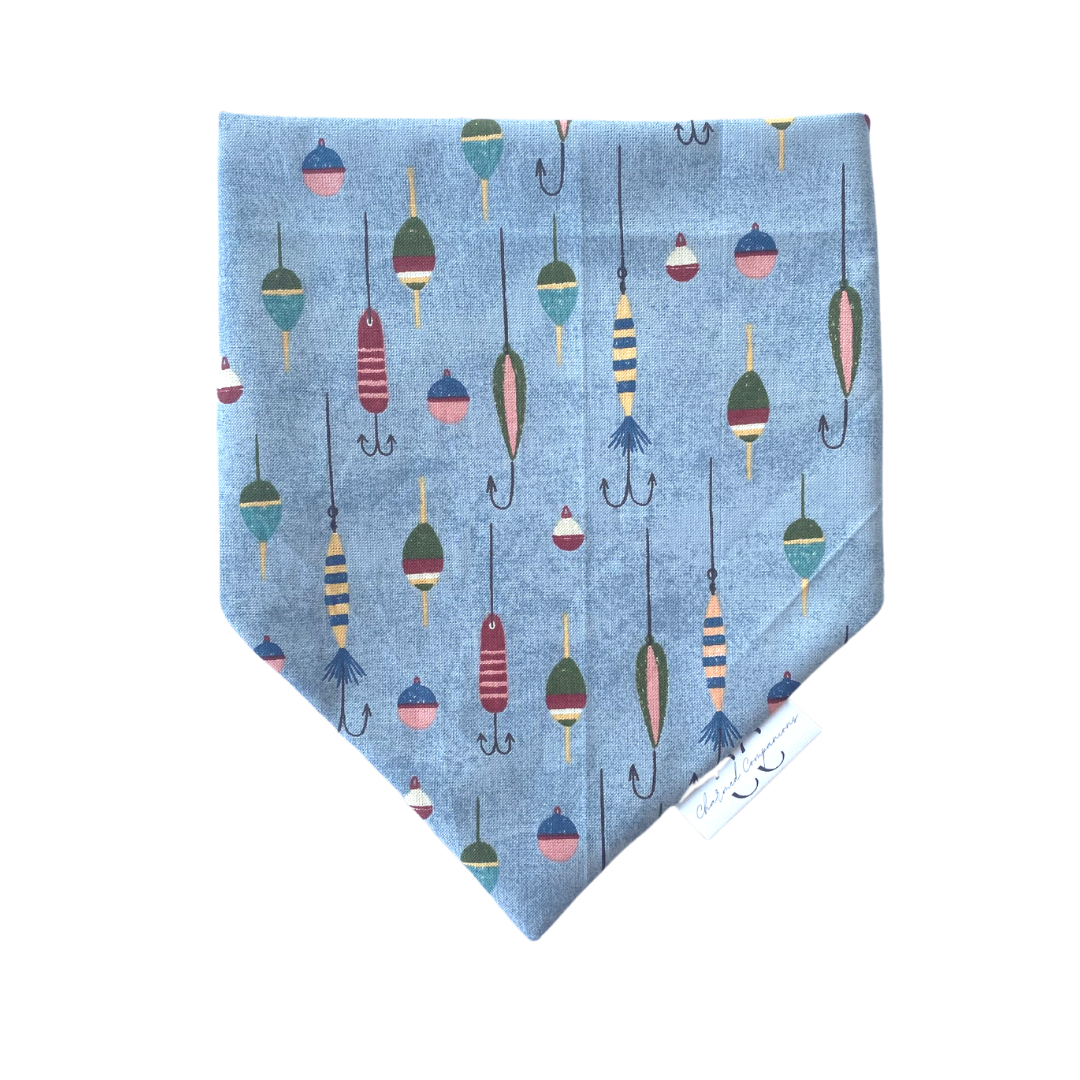 Gone Fishin' Dog Bandana