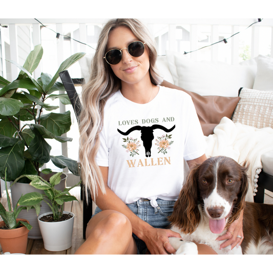 Loves Dogs and Wallen T-shirt